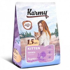 KARMY сухой корм Киттен для котят, беременных и кормящих кошек Индейка. Вес: 400 г