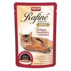 Animonda Паучи для кошек с птицей, кроликом и ветчиной (Rafine Soupe Adult). Вес: 100 г