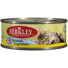 BERKLEY (Беркли) консервы для котят кролик с овощами №3. Вес: 100 г