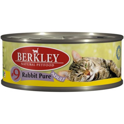 BERKLEY (Беркли) консервы для кошек мясо кролика №9. Вес: 100 г