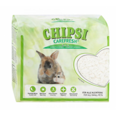 CHIPSI Carefresh Наполнитель подстилка Pure White белый бумажный для мелких домашних животных и птиц 10 л
